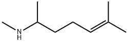 N,1,5-トリメチル-4-ヘキセン-1-アミン 化学構造式