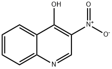 3-ニトロ-4-ヒドロキシキノリン 化学構造式