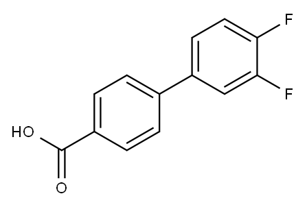 3',4'-DIFLUORO-BIPHENYL-4-CARBOXYLIC ACID Structure