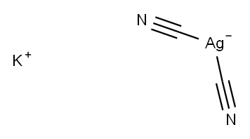 Potassium dicyanoargentate  Structure