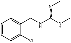 N-(2-クロロベンジル)-N',N''-ジメチルグアニジン 化学構造式