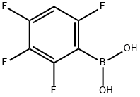 (2,3,4,6-テトラフルオロフェニル)ボロン酸 化学構造式
