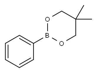 (5,5-DIMETHYL-1,3,2-DIOXABORINAN-2-YL)BENZENE Structure