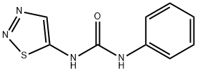 N-フェニル-N'-(1,2,3-チアジアゾール-5-イル)尿素 化学構造式