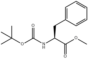 N-叔丁氧羰基-L-苯丙氨酸甲酯, 51987-73-6, 结构式