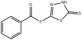 S-(4,5-二氢-5-硫代-1,3,4-噻二唑-2-基)苯硫代羧酸酯, 51988-14-8, 结构式
