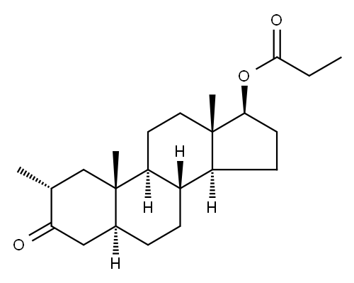 ドロスタノロンプロピオン酸エステル 化学構造式