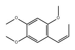 (Z)-1-(2,4,5-トリメトキシフェニル)-1-プロペン 化学構造式