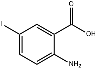 2-氨基-5-碘苯甲酸 结构式