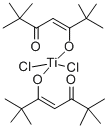 DICHLOROBIS(2,2,6,6-TETRAMETHYL-3,5-HEPTANEDIONATO)TITANIUM(IV) Struktur