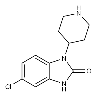 5-氯-1,3-二氢-1-(4-哌啶基)-2H-苯并咪唑-2-酮, 53786-28-0, 结构式