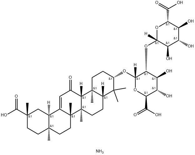 甘草酸铵, 53956-04-0, 结构式