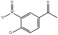 3'-ニトロ-4'-クロロアセトフェノン 化学構造式