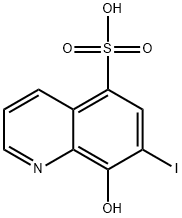 8-ヒドロキシ-7-ヨードキノリン-5-スルホン酸 化学構造式