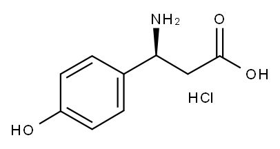 (S)-3-氨基-3-(4-羟基苯基)-丙酸, 54732-46-6, 结构式