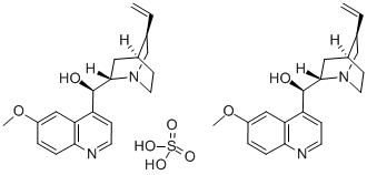 奎宁硫酸盐, 549-56-4, 结构式