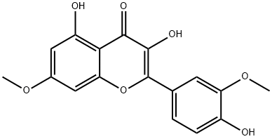 3,7-二-O-甲基槲皮素 结构式