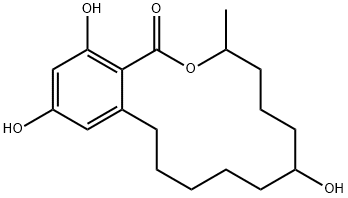 折仑诺(玉米赤酶醇), 55331-29-8, 结构式