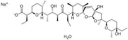 盐霉素钠, 55721-31-8, 结构式
