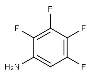 2,3,4,5-テトラフルオロアニリン 化学構造式