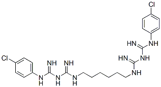 クロルヘキシジン·2酢酸 化学構造式