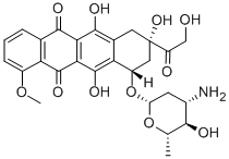 エピルビシン 化学構造式