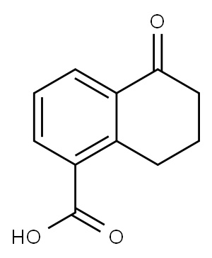 5-氧代-5,6,7,8-四氢萘-1-羧酸, 56461-21-3, 结构式