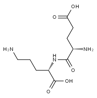 (4S)-4-amino-4-[[(1S)-4-amino-1-carboxy-butyl]carbamoyl]butanoic acid Structure