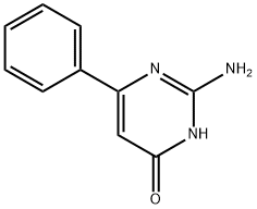 2-Amino-4-hydroxy-6-phenylpyrimidine Structure