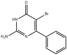 2-AMINO-5-BROMO-4-HYDROXY-6-PHENYLPYRIMIDINE Structure