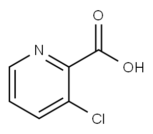 3-氯-2-吡啶甲酸, 57266-69-0, 结构式