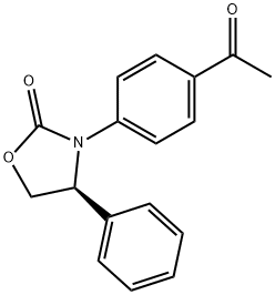 (S)-3-(4-ACETYLPHENYL)-4-PHENYLOXAZOLIDIN-2-ONE Structure