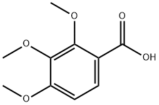 2,3,4-三甲氧基苯甲酸, 573-11-5, 结构式