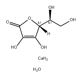 Calcium ascorbate dihydrate Struktur