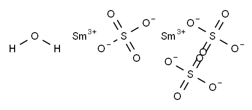 samarium(III) sulfate hydrate Structure