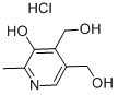 ピリドキシン塩酸塩 化学構造式