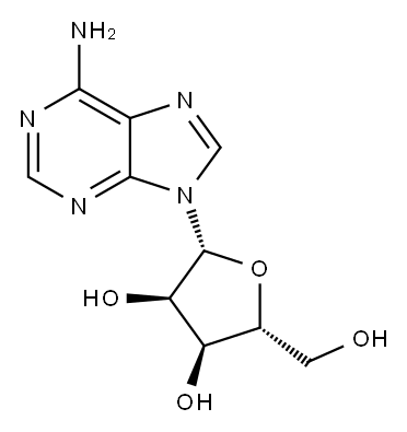 腺苷, 58-61-7, 结构式