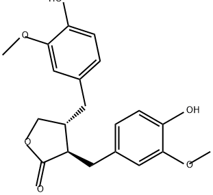 4,5-ジヒドロ-3α,4β-ビス(4-ヒドロキシ-3-メトキシベンジル)フラン-2(3H)-オン