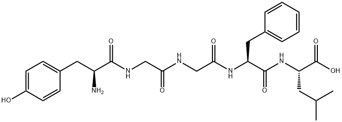 亮氨酸脑啡肽, 58822-25-6, 结构式