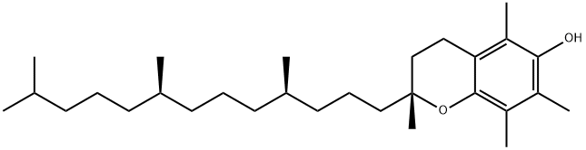 天然维生素 E, 59-02-9, 结构式