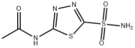 乙酰唑胺, 59-66-5, 结构式