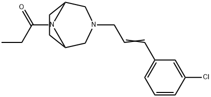 3-[3-(m-Chlorophenyl)allyl]-8-propionyl-3,8-diazabicyclo[3.2.1]octane|