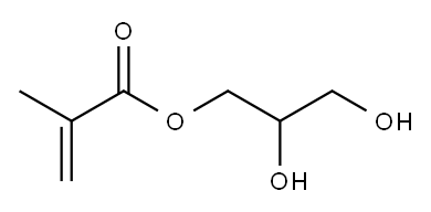 2-甲基-2-丙烯酸-2,3-二羟基丙酯, 5919-74-4, 结构式