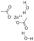 乙酸锌二水合物, 5970-45-6, 结构式