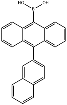 10-(2-ナフチル)アントラセン-9-ボロン酸 化学構造式