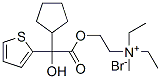 2-(alpha-cyclopentyl-alpha-2-thienylglycolloyloxy)ethyldiethyl(methyl)ammonium bromide Structure