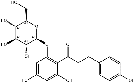 根皮苷, 60-81-1, 结构式