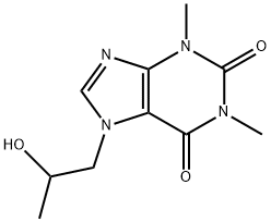 羟丙茶碱, 603-00-9, 结构式