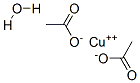 ビス酢酸銅(II)·水和物 化学構造式