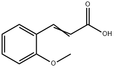 2-甲氧基肉桂酸, 6099-03-2, 结构式